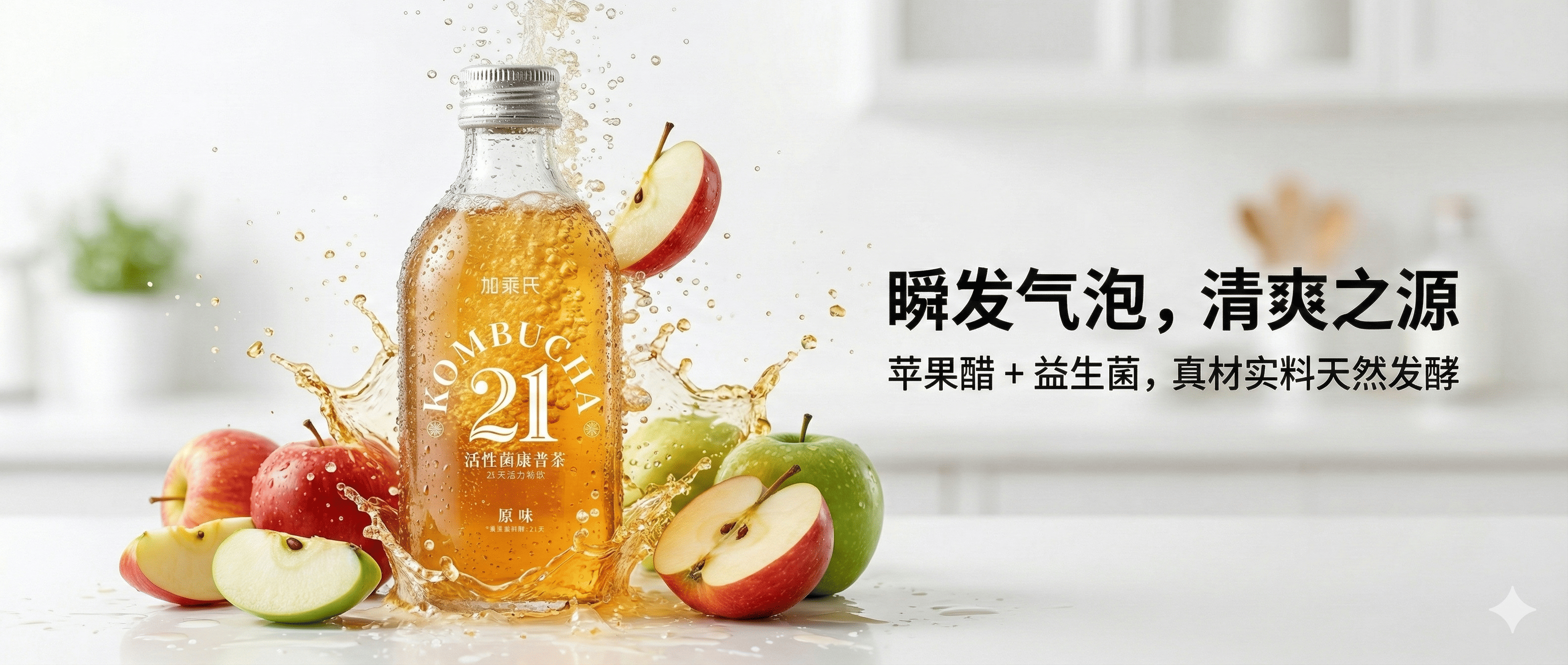 原料与气泡 Banner